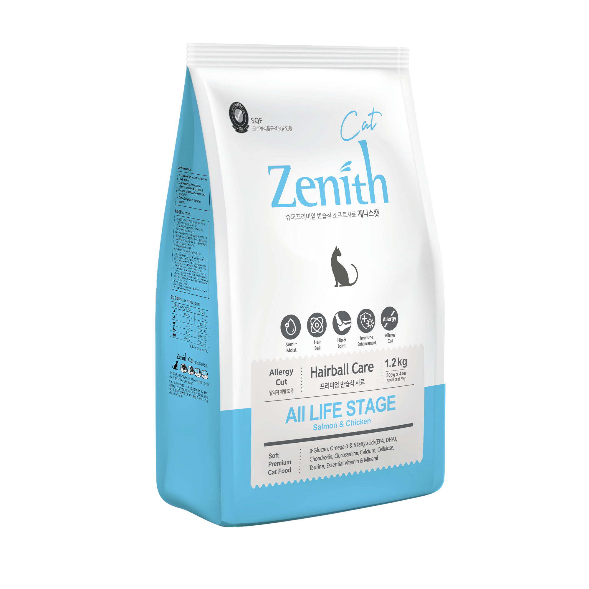 Thức ăn hạt mềm cho mèo Zenith Hairball